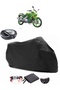 Skyjet Sj-150-23 F5 Rear Bag Compatible Black Motorcycle Tarpaulin Waterproof Durable Fabric