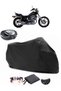 Yamaha Virago XV 750 Rear Bag Compatible Black Motorcycle Tarpaulin Waterproof Durable Fabric