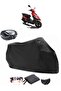 Apachi Alfa 50 Backpack Compatible Black Motorcycle Tarpaulin Waterproof Durable Fabric