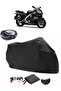 Yamaha YZF 600 R Thundercat Rear Bag Compatible Black Motorcycle Tarpaulin Waterproof Durable Fabric