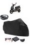 Peugeot Speedfight 4 Back Bag Compatible Black Motorcycle Tarpaulin Waterproof Durable Fabric