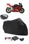 Honda CBR 900 RR Rear Bag Compatible Black Motorcycle Tarpaulin Waterproof Durable Fabric