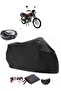 Mondial 125 MG Classic Backpack Compatible Black Motorcycle Tarpaulin Waterproof Durable Fabric