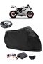 Ducati 1198 SP Rear Bag Compatible Black Motorcycle Tarpaulin Waterproof Durable Fabric