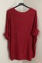Women's Italian Burgundy Round Neck Sequin Star Embroidered Loose Long Sleeve Knitwear Blouse Sweater - 2