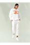 Kadın Oversize Baskılı Sweat - 4
