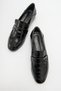 ORFEO Black Crocodile Loafer Casual Women's Shoes - 3