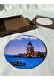 Set of 4 Wooden Coasters with Türkiye View - 6