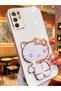 Water Green Hello Kitty Stand Edge Gold Detailed Luxury Silicone Case for Poco M3 Pro - 2