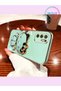 Water Green Hello Kitty Stand Edge Gold Detailed Luxury Silicone Case for Poco M3 Pro