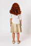 Girls' Gold Leather Skirt - 4