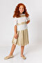 Girls' Gold Leather Skirt - 3