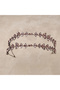 Alfa Model Double Row Bridal Hair Accessory Bridal Headband Pink - 3
