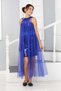 Sequin Sequin Embroidered Tulle Detail Girl's Black Graduation Wedding Evening Dress - 2