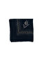 Stone Embroidered Black Flame Writing Rose Pattern Scarf 100x100cm - 2