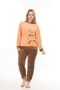 Women's Salmon soft soft high quality fabric embroidery detailed pajamas set - 2