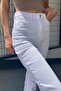 Julia High Waist Lycra No Underwear Slit Jean-White - 4