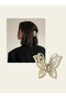 Butterfly clothespin clasp with pearls