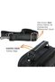 C60 Genuine Leather Steel Case Medium Size Black Men's Handbag - 6