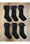 Girl's 6 Pairs of Accessory Bow Cotton Knee-Cuff Socks