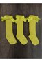 Girl's 3 Pairs of Accessory Bow Cotton Knee-Cuff Socks
