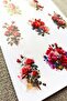 8 Pieces Watercolor Red Rose Sticker Bullet Journal Scrapbook Laptop Sticker - 2