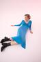 Bodycon V-Neck Tied Long Sleeve Midi Dress X2039az22sp