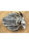 Luxury velvet female child wire-knot adjustable bow hair cap scarf grey - 4