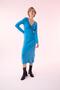 Bodycon V-Neck Tied Long Sleeve Midi Dress X2039az22sp - 3