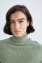 Slim Fit Turtleneck Sweater - 4