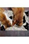 Food and Water Pet Feeding Mat, Easy Cleaning Absorbent Waterproof Fabric, Small Medium - 7