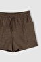 Girl's Patterned Shorts Socks Set of 2 - 3