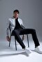Slim Fit Stand Collar Coat - 3