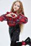 Girl's Checkered Long Sleeve Blouse Y4604a622wn - 4