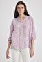 Traditional Regular Fit Collar Patterned Shirt - 3