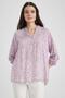 Traditional Regular Fit Collar Patterned Shirt - 4