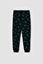 Boy's Printed Long Sleeve Pajama Set - 8