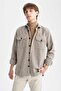 Regular Fit Polo Collar Checked Long Sleeve Shirt Y9051az22wn - 8