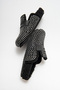 Women's Genuine Leather Stoned Fur Winter Slippers 6240 - 6
