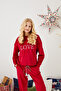 Soft Textured Women's Pajamas Set Loungewear Sleepwear Homewear - 3