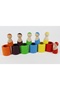 Set of 6 Waldorf Rainbow People Figures and Bowls - 3