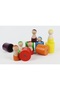 Set of 6 Waldorf Rainbow People Figures and Bowls - 6