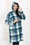Women's Khaki Fleece Large Size Cardigan - 3