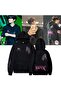 Stray Kids Maniac Front-Back and Sleeve Printed Black Unisex Oversize Hooded Sweatshirt
