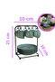 Cup Set Stand, Coffee Cup Hanger, Countertop with Saucer & 6-Piece Black Color - 4