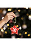Star Red 3-Piece Model - Wooden Pine Ornament, Christmas Sample