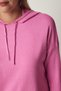 Women's Pink Hooded Pocket Knit Sweatshirt YU00003 - 5