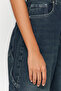 More Sustainable Koyu Mavi Yıkama Efektli Bol Kesim Yüksek Bel Loose Baggy Jeans TWOAW24JE00308 - 10