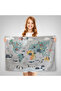 Wall Cloth Children's Room World Map Quality Canvas Wall Tapestry-4045 - 2