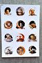 12 Pieces Sleepy Animals Sticker Set Cute Animals Sticker Kids Sticker - 2